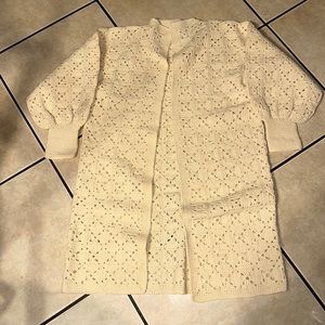Women’s “Catherine Of Ojai” Crochet Cardigan M/L